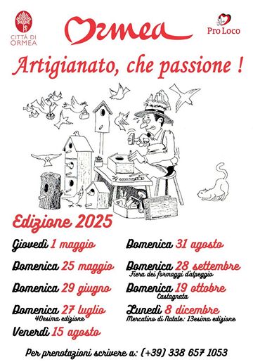 mercatini artigianato ormea 2025