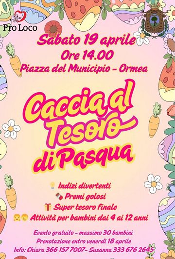 caccia al tesoro pasqua ormea