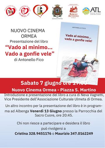Vado al minimo... Vado a gonfie vele presentazione libro ormea