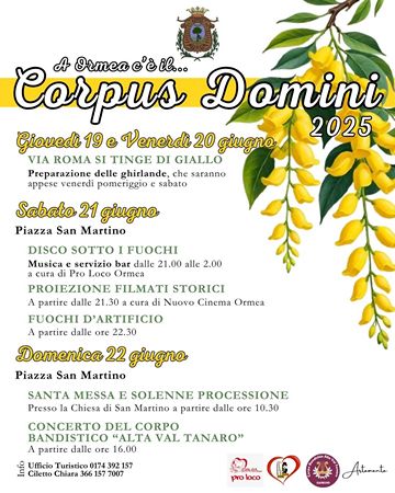 corpus domini 2025 ormea