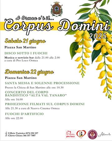 corpus domini 2025 ormea