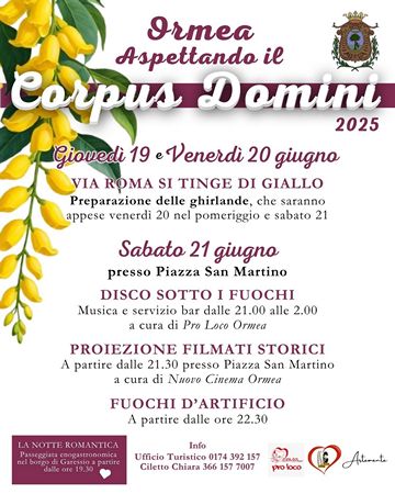 aspettando il corpus domini 2025 ormea