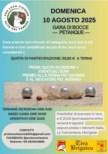 gara di pétanque 10 agosto viozene