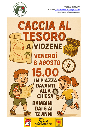 CACCIA AL TESORO VIOZENE 8 agosto