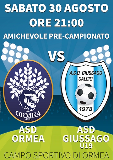 locandina amichevole ormea-giussago