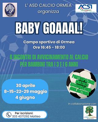 baby goal avvicinamento al calcio bambini ormea