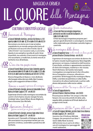 programma ambiente e territorio cuore della montagna