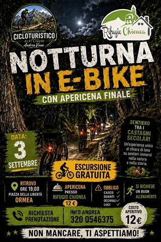 notturna in e-bike ormea