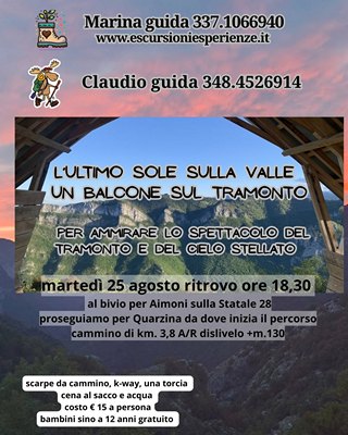 un balcone al tramonto