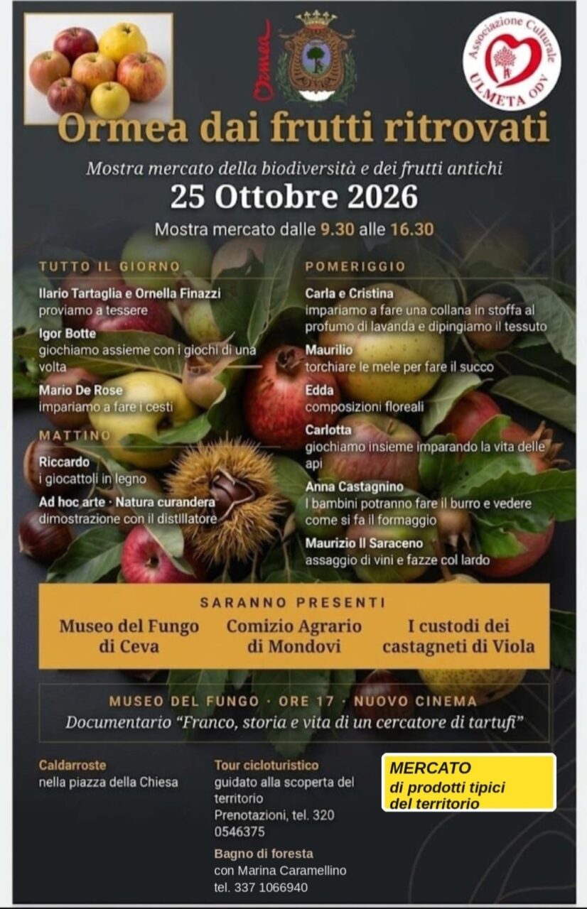 ormea frutti ritrovati 2026