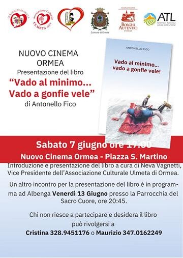 Vado al minimo... Vado a gonfie vele presentazione libro ormea