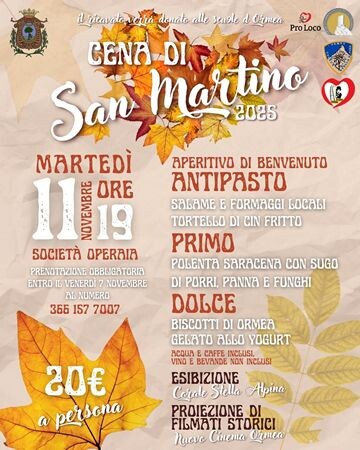 cena di san martino