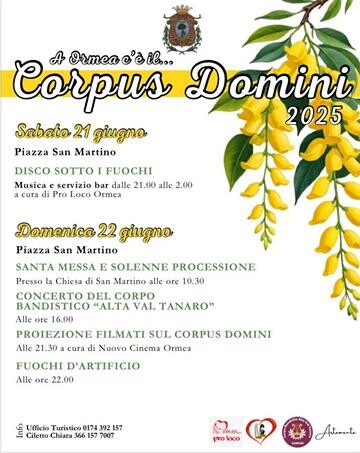 corpus domini 2025 ormea