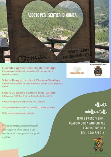 escursioni agosto ormea