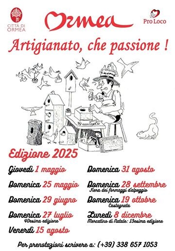 mercatini artigianato ormea 2025
