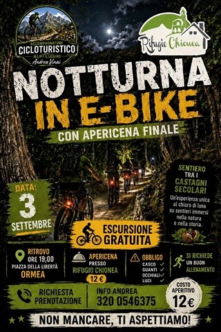 notturna in e-bike ormea