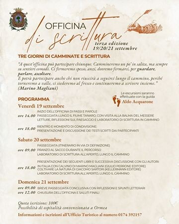 officina di scrittura ormea